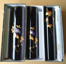 輪島塗 花器 3点セット [石川県輪島 工芸品]_画像1