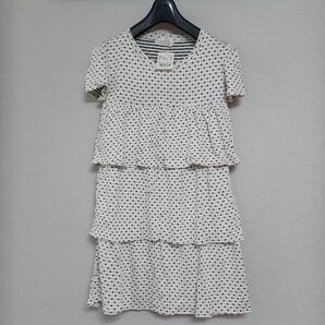 新品 Joias姉妹 LITIRA リティラ 水玉柄ティアードワンピース チュニック ジョイアス Tシャツワンピ