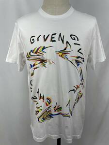 GIVENCHY ジバンシー グラフィックロゴTシャツ M ホワイト 半袖 トップス 正規品