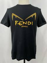 ◆美品◆FENDI フェンディ ディアボリックアイズTシャツ M ブラック スワロ トップス モンスター正規品 35_画像1