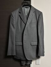 1円〜 送料無料 新品 未裾上げ 高級スーツ 麻布テーラー ワールドトラベラー azabu tailor スーツ グレー無地 PAUL SMITH_画像1