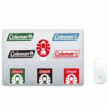 Coleman コールマン ステッカー 20枚 アウトドア シール キャンプ 車中泊 BBQ ナイフ テント cb缶 od缶 ランタン 折りたたみ 製 コンパクト_画像5