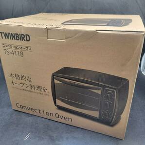 【未使用品】TWINBIRD/ツインバード コンベクションオーブン TS-4118(B) 100V 1300W 庫内14L 温度100～250℃ の画像1