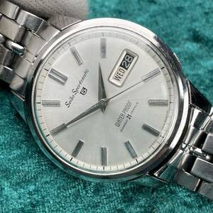 1ビンテージ 精工舎 SEIKO セイコー sports matic 6619-8970 21石 SS 文字盤綺麗 スポーツマチック デイデイト メンズ 機械式自動巻 剣針