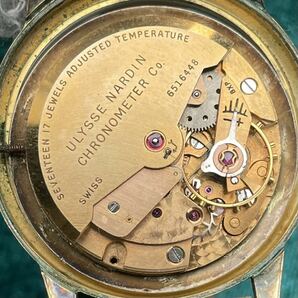 18ビンテージ ULYSSE NARDIN CHRONOMETER Co. SWISS 6516448 17石 ユリス・ナルダン クロノメーター ゴールド 機械式自動巻 オリジナルの画像1