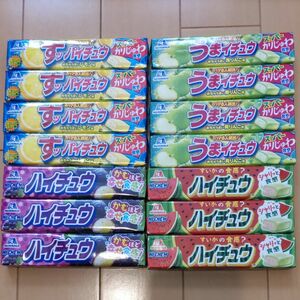 森永　ハイチュウ　4種　14個セット　すいか　グレープ　レモン　青りんご　詰め合わせセット 