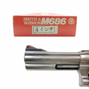 1円~ Marushin スミス＆ウェッソン S&M 357 MAGNUM M686 M586 4インチ リボルバー シルバー モデルガン USA製 357マグナム カートリッジ6発の画像6