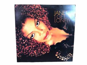 12インチシングル レコード JANET I GET LONELY ジャネット・ジャクソン 4曲 収録 R＆B HIPHOP 洋楽 LP 当時物 再生確認済み