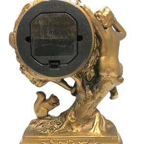CITIZEN シチズン 置時計 天使 エンジェル 栗鼠 リス ぶどう 動作品 クォーツ式 アンティーク調 ゴールド インテリア レトロ 置き時計 の画像3
