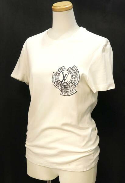 ルイヴィトン　Tシャツ　size XS　ワッペンロゴ刺繍　白　ホワイト　LOUIS VUITTON　18682911