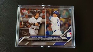 2枚セット 大谷翔平 TOPPS now No.70 175号 松井秀喜 MLB通算175号 ベースボールカード OHTANI SHOHEI デコピン ドジャース トップス 