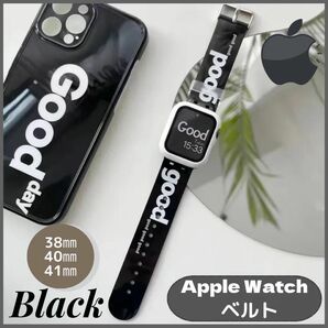 ★セール★Apple Watch バンド ベルト 38 40 41㎜ ブラック