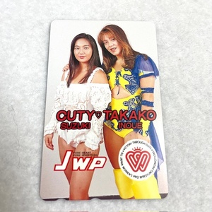 JWP　CUTYTAKAKO　キューティー鈴木　女子プロレス　テレカテレホンカード50度 未使用