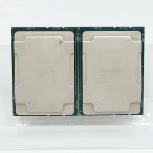 Intel Xeon GOLD 5122 SR3AT 2 piece set operation verification ending 