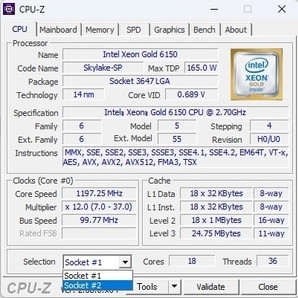 ★Core i9-14xxx越 Precision T7920 Xeon GOLD 6150 2基/SSD1TB HDD2TB/大盛128GB Mem/Quadro M4000/DVDRW/Windows11 Pro 64bit★の画像9