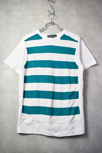 COMME des GARCONS border cut off design graphic short sleeves T-shirt cut and sewn 28241 - 805 78