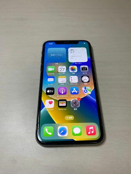 00195 iPhone X 256GB ブラック　SIMフリー　ジャンク品　※本体のみ