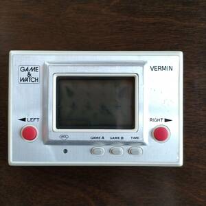 【ジャンク】ゲームウォッチ「VERMIN（バーミン）」Nintendo　任天堂　GAME WATCH　
