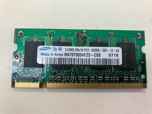  free shipping SAMSUNG 512MB memory PC2-5300S 2R-16 200pin Note PC for M470T6554EZ3-CE6 Samsung picture reference NC NR