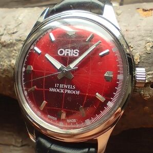 ●美品！●オリス■ORIS 手巻き機械式1980年代ヴィンテージメンズ腕時計アンティーク即納 男性人気ブランド0421