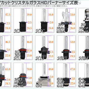 高性能 薄型HIDキット 55W H1 リレー付 8000K 12V/24V 【交流式バラスト＆クリスタルガラスバーナー】の画像5