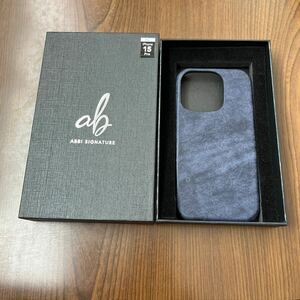 604p2918☆ ABBI SIGNATURE iPhone 15 Pro 用 ケース 日本製 本革 背面タイプ MARGOT イタリアンレザーバックカバー MagSafe対応 