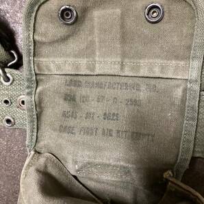 米軍 ベトナム戦 海兵隊 M1961ピストルベルト サスペンダー M14マガジンポーチ4個 ファーストエイドポーチ セット売りのみの画像6