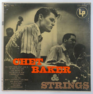 US Columbia MONO CL 549 オリジナル 6EYES Chet Baker and Strings MAT: 1E/1G