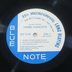 極美! US BLUE NOTE BLP 4195 MAIDEN VOYAGE / Herbie Hancock NYC/Van Gelderの画像4