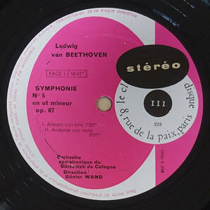 希少! 仏CFD 111 初期ステレオ ベートーヴェン: 運命 ギュンター・ヴァント の画像4