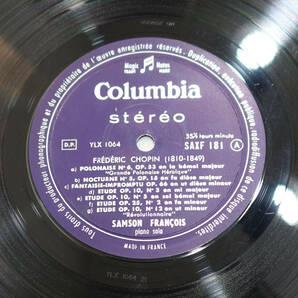 極美! 仏Columbia SAXF181 ショパン: ピアノ小品集 サンソン・フランソワの画像4