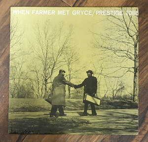 極上品! US Prestige PRLP 7085 オリジナル When Farmer met Gryce / The Art Farmer Quinter NYC/DG/RVG