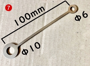 汎用 (7) マスターシリンダ ー リザーブ タンクステー 100mm ステンレス クラッチ ブレーキ ニッシン ブレンボ ラジアル ゲイルスピード