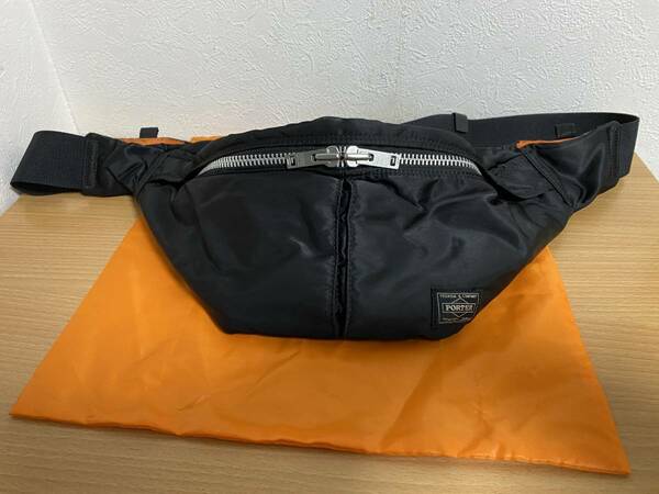 定価18150円●新品●吉田カバン ポーター PORTER タンカー ウエストバッグ WAIST BAG 品番：622-66628 新型 巾着おまけ 黒