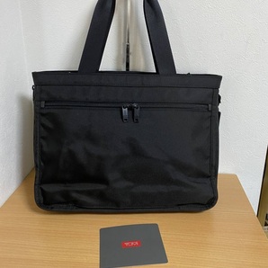 限定生産●希少品●定価57200円●極美品●TUMI トゥミ アルファ2 カジュアルデイ トートバッグ 26168D2E 黒 マチ拡張可能 国内正規品の画像8