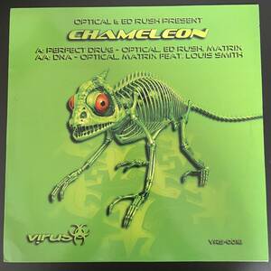 Optical, Ed Rush & Matrix - Chameleon / Perfect Drug, Virus Recordings VRS-0018 ドラムンベース,Drum&Bass,Drum'n'Bass,レコード