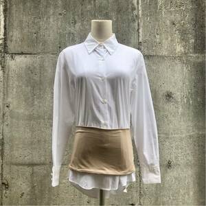  Acne Acne small of the back equipment ornament attaching design long shirt 36/ blouse 