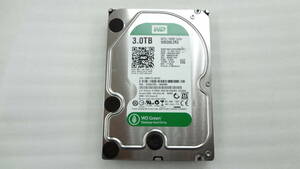 3.5インチHDD WD Green WD30EZRX 3TB SATA 中古動作品(ｗ696)