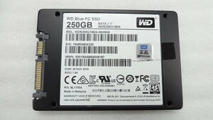 2.5インチSSD WD Blue PC SSD WDS250G1B0A 250GB SATA 中古動作品 (w780)