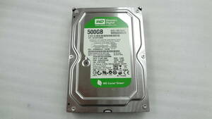 訳あり 入札注意！不良セクタあり 3.5インチHDD WD Caviar Green WD5000AAVS-14N7B0 500GB ジャンク品(ｗ878)