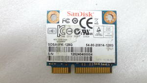 訳あり SSD SanDisk SDSA5FK-128G 128GB SATA 中古動作品(ｗ898)