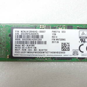 複数入荷 SSD SAMSUNG MZ-NLN128C 128GB SATA 中古動作品(ｗ899)の画像1