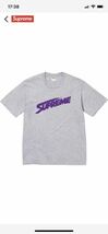 24SS SALE 新品 送料無料 Supreme Mont Blanc Tee HeatherGrey medium M 復刻 グレー 紫 国内正規品 モンブラン Tシャツ シュプリーム_画像1