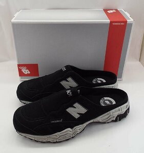 T3668〇New Balance(ニューバランス)M801SBK 700fill スニーカー スリッポン サンダル サイズ：USA10.5D