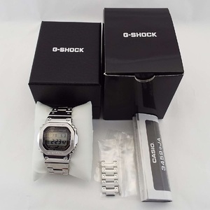 T1630■CASIO(カシオ)G-SHOCK ジーショック GMW-B5000 ソーラー電波時計 メタルハンド デジタル シルバー