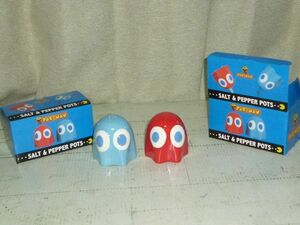 バンダイ ナムコ パックマン PAC-MAN ソルト＆ペッパーPOTS 調味料入れ 新品2箱 ゲーム キャラクター