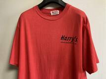 80s 90s ヴィンテージ Harry's Racing ハリーズ ドラッグレース ドラッグマシン レーシング 半袖 スタッフ Tシャツ アメ車 ガレージ_画像4