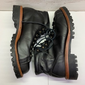 272-BY05) CHIPPEWA 1901G42 5-inch lace-to-toe field boots US8.5 チペワ フィールドブーツ モンキーブーツ ブラック 黒 Vibramソールの画像4