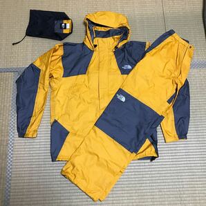 ★中古美品★ノースフェイス GORE-TEX ゴアテックス レインウェア メンズ Ｌサイズ カラーYGの画像1