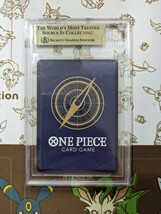 ワンピースカード ルフィ 尾田栄一郎 サイン BGS10 PSA S01-012 One Piece Luffy OP05-119 1st Anniversary special signe_画像2